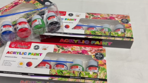 Acrylic Paint Set – 6 Colors Fast-Drying & Vibrant for Art & DIY Crafts