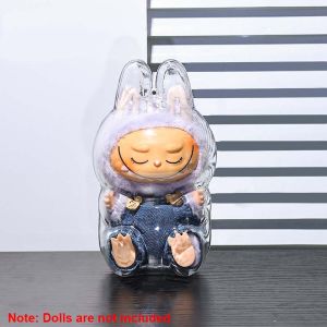 1pc Storage Box Protective Case for Labubu Plush Dolls Display Bag Labubu Sitting Standing No Doll Tabletop Decoration Present