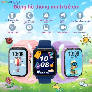 Đồng Hồ Thông Minh Mới 2025 Dành Cho Trẻ Em Với Màn Hình Cảm Ứng HD Camera 18 Trò Chơi Theo Dõi Giấc Ngủ Đồng Hồ Báo Thức Và Máy Tính - Quà Sinh Nhật Cho Bé Trai Và Bé Gái