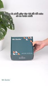 Combo 10 đôi vớ giày tây Mr.Socks màu xám và xanh chất liệu cotton thoáng mát êm chân khử mùi - GOM-MIX18-CB10