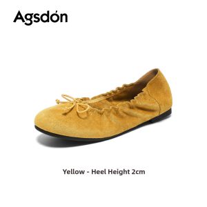 Agsdon | Soft Skirt-Matched Ballet Flats Womens Shoe
