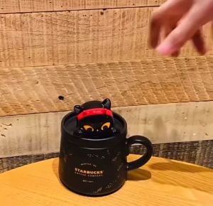 Starbucks China Halloween Series Toothless Black Dragon Ceramic Mug