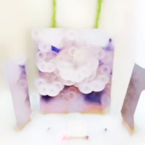 HIASAN DINDING PEMANDANGAN AESTETIK BLUE FOLWERS SET ISI 4 DEKORASI RUMAH PEMANDANGAN BUNGA CANTIK