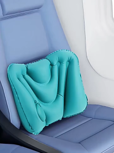 Portable Lumbar Pillow Multifunction Waist Protection Inflatable Lumbar Pillow For Airplane Travel