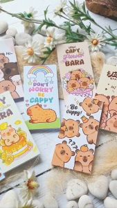 Capybara Mini Long Notes Buku Catatan Tulis Notebook Kecil Notepad Lucu Cute Souvenir Hampers