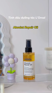 Tinh dầu dưỡng tóc 10 trong 1 phục hồi hư tổn toàn diện L’Oréal - Loreal Absolut Repair Oil 90ML