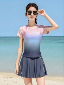 XTEP | Slimming Tummy Covering Skirt-style Gathering Small Busts Swimming Suit