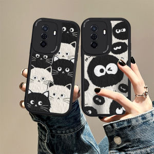 Huawei Enjoy 80 Cat Pattern Soft Protective Case Men Women Version Anti-Fall Full Lens Cover Cute Cartoon Coal Ball Design