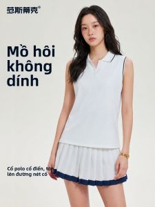 Vansydical | Đồ Đánh Cầu Lông Nữ Không Tay Màu Khối Thoáng Khí