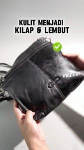 Perawatan Kulit Leather – Cairan Pengkilap & Pelindung Tas Kulit Tahan Air  Waterproof Gloss Shine Spa Tas Velle Leather Shine Protect