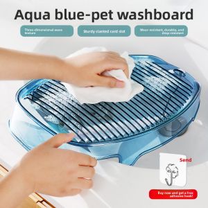 FURENJILI | Multi-Function Large Plastic Laundry Basin with Integrated Washboard