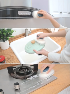 Mút Bọt Biển Rửa Chén E26 Có Tay Cầm Mút Cọ Xoong Nồi Tiện Dụng TTNTE26