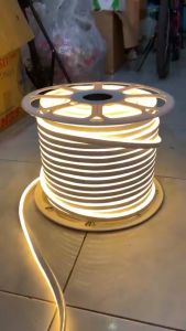 100 MÉT LED NEON 1 MẶT SỬ DỤNG ĐIỆN 220V  TRANG TRÍ HẮT TRẦN  VIỀN SÁNG NỘI NGOẠI THẤT