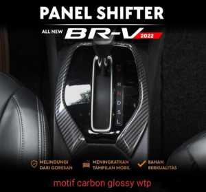 PANEL COVER SHIFTER/TRANSMISI HONDA NEW BR-V 2022 2023 MOTIF CARBON