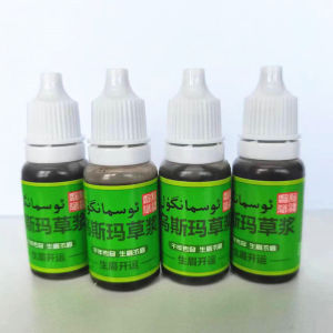 Ussma Grass Juice Eyebrow Growth Serum Natural Hair Line Eyelash Growth Liquid Brush on Eyebrow Pen Long Lasting Moisturizing