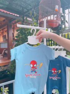 Bộ body cộc tay cài chéo in hình Spiderman BENTY BT104 mềm mịn bodysuit cho bé sơ sinh mát mẻ