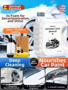 High Foam Car Wax Cleaning Agent Powerful Stain Removal No Rinsing Required