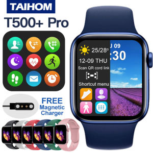 TAIHOM T500 Pro Smart Watch Bluetooth Call 44mm Ip67 Waterproof Series 8 Auto Light-up Screen DIY Custom dial Fitness Tracker Sport Women Kid Men Smart Watch for Android ios