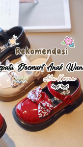 Sepatu Flatshoes Anak Perempuan Motif Pita Corak Cantik