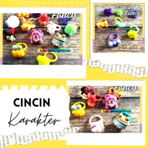 Cincin Anak Fancy KARAKTER /CINCIN MAINAN ANAK / AKSESORIS ANAK/ CINCIN MOTIF