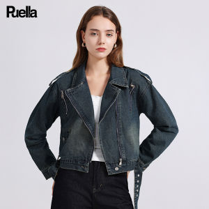 puella | Vintage American Fashion Biker Style Denim Jacket