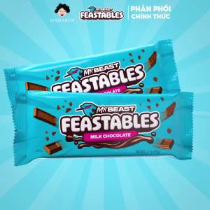 [Chính Hãng] Kẹo Socola Feastables MrBeast Phiên Bản Mới vị Socola Sữa thanh 60g