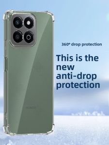 Henyou | Transparent Silicone Protective Case For Huawei Honor Play 70 Plus Full Cover Shockproof Soft Shell Men Women New Model Business Simple Creative