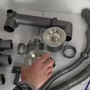 Bộ Xi phông chậu rửa bát 2 hộc đúc ( bộ xi phông đúc bồn rửa chén đôi 2 hố) loại dày đẹp giá rẻ