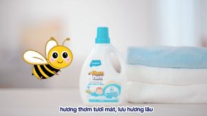 [COMBO 3] Nước giặt quần áo cho bé NumNim Thái Lan thành phần hữu cơ dịu nhẹ - Khử mùi (Anti Odor) - 1L - Hàng Chính Hãng
