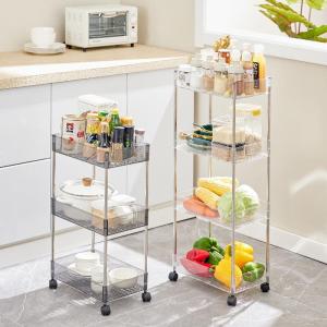 New Multi-Purpose Portable Rotatable Kitchen Living Room Bedroom Gap Storage Rack Stand Vegetable Seasoning Organizer