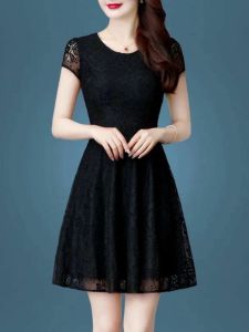 plus Size Slimming Dress T-Shirt Dress Fashionable Anti-Aging Set Multi-Piece Womens Summer Clothing plus Size Flattering