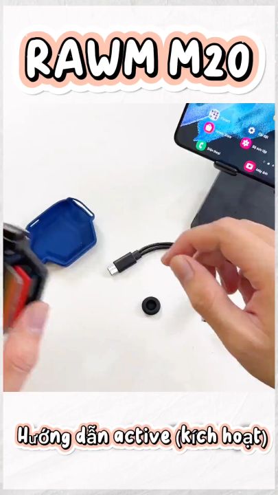 Tay cầm chơi game một bên Rawm M20 - Joystick hỗ trợ macro combo ảo, ghìm tâm AI dành cho điện thoại và máy tính bảng