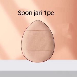 FINGER SPONS Puff Air Cushion Mini Ujung Jari Fungsi Ganda Basah / Kering Untuk Concealer / Foundation / Bb Cream Alas Bedak