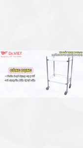 Xe Đẩy Inox Dcg-20 - 2 Tầng 30*40 (Không Hộc)