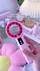 URBAN WAVE GFS006 High-Speed Fan Portable HandHeld Fan Semi Conductor Icy Cool Air Mini kipas Strong Wind 100 Gear Wind Speed kipas angin Digital