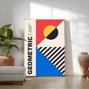 Bandai | Black and White Modernism Exhibition Canvas Print Vintage Minimalist Bauhaus Painting Wall Art Posters For Home Decor