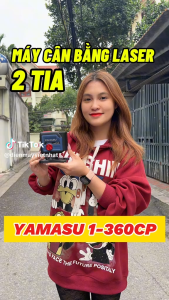Máy cân bằng laze máy cân mực 2 tia xanh Yamasu YMS 1-360CP dùng trong nhà điều khiển từ xa 2 pin dung lượng lớn