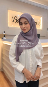 Tudung Bawal Mix Clara Original Crystal Bawal House Bidang 45
