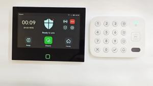 Staniot LoRa Version Wireless Touch Keypad 500m Transmission Distance Works with Secpanel 7 Pro Alarm Panel Support RFID Tags