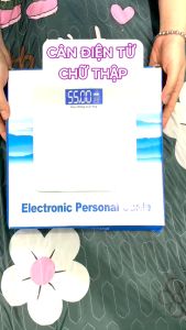 Cân Điện Tử Sức Khoẻ Hình Chữ Thập Mặt Kính Cường Lực Tối Đa 180Kg