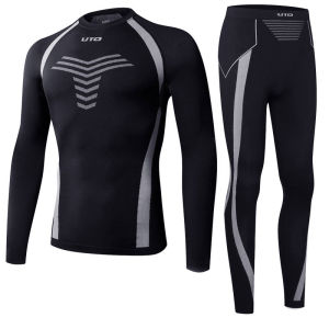Uto Outdoor Skiing Quick Dry Sports Thermal Underwear Womens Running Compression Suit Functional Underwear Set for Men And Women