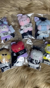 [ON-HAND] BT21 “Born to be a STAR” Official Plush Keyring | BTS Line Friends Minini Doll Keychain Collectible