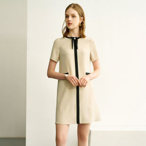 FAMANXUAN | French Style Short Sleeve Summer Dress for Petite Women