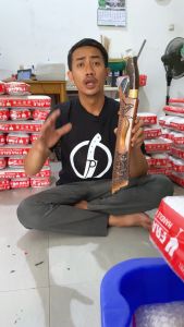 Jawara Pisau | Golsem Golok Sembelih Kebun Pattimura Ukir 30cm Baja Per Multifungsi Tebas Kayu Bambu