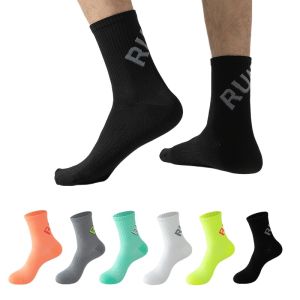 2 Pairs of Sports Socks Mens and Womens Running Socks Massage Soled Mid Length Stockings Quick Drying Breathable Marathon S