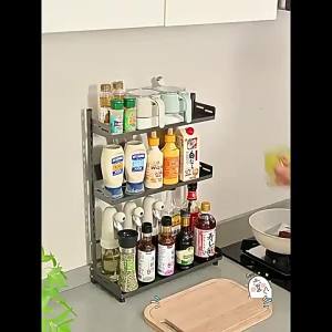 Adjustable Height Kitchen Storage Rack