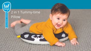 Taf Toys หมอนเด็ก 2 in 1 Tummy-time Pillow หมอนเสริมพัฒนาการ หมอนฝึกนอนคว่ำ ของใช้เด็กแรกเกิด