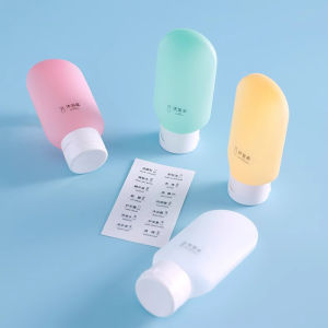 3Pcs/Set Refillable Bottle 60ml Soft Lotion Container Squeeze Tube Empty Bottle Portable Travel Shampoo Bottle