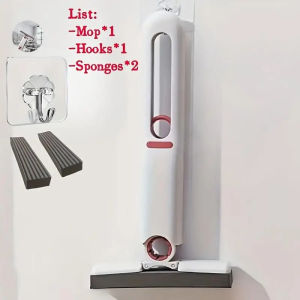 Mini Squeeze Mop Portable Cleaning Mop Handheld Desktop Bathroom Boat Car Window Glass Sponge Cleaner Home Cleaning Tool