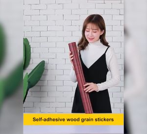 Wallpaper 10MX45CM wood grain pattern PVC self-adhesive waterproof wall sticker for Home decor